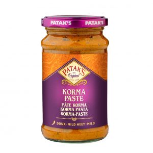 Patak's Korma pasta (mild heet)