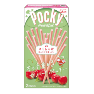 Glico  Pocky heart biscuit sticks - cherry