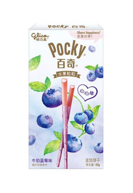 Glico  Pocky biscuit milky blueberry