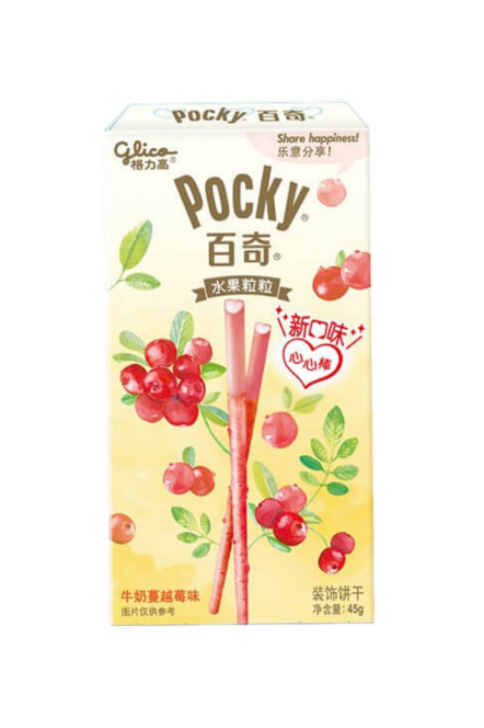 Glico  Pocky biscuit milky cranberry