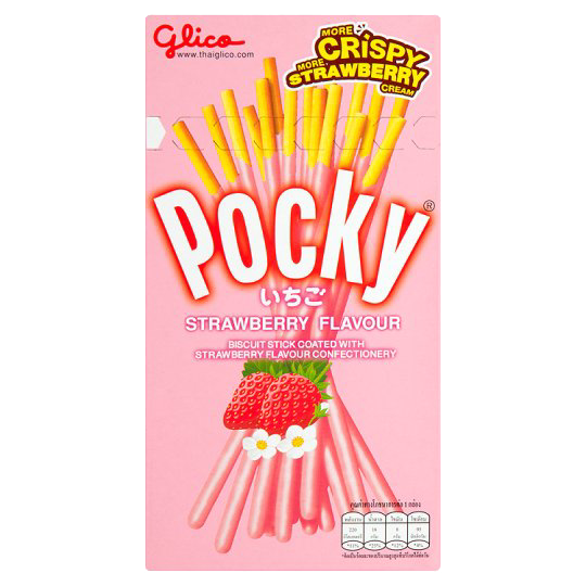 Pocky biscuit sticks strawberry flavour