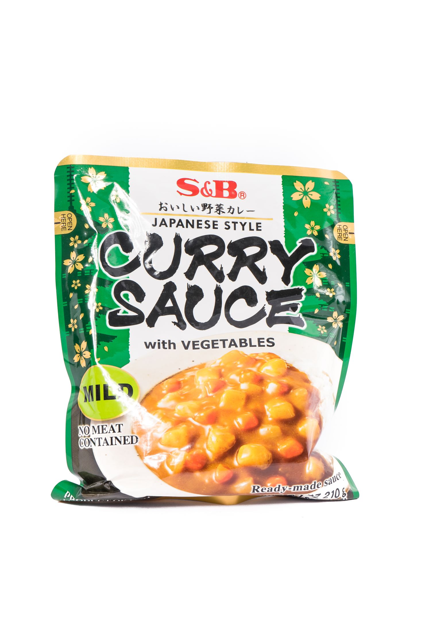 S&B Japanese curry sauce with vegetables (mild)