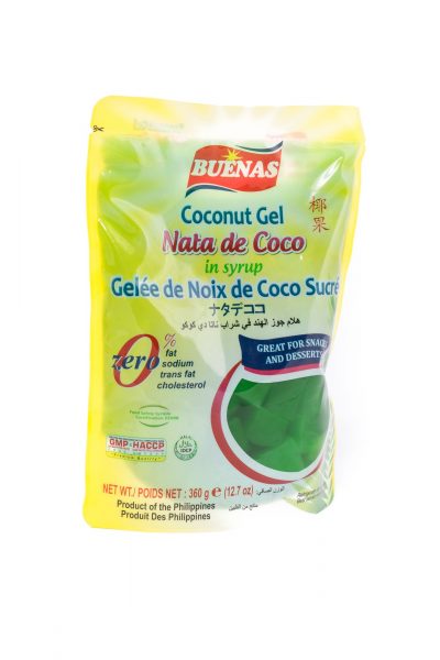 Buenas Coconut gel nata de coco green in syrup