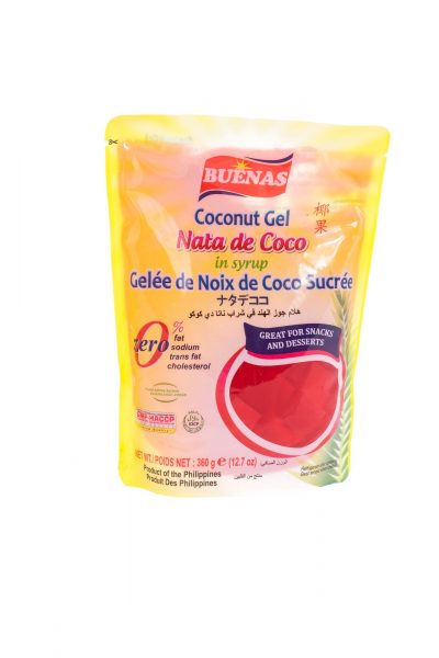 Buenas Coconut gel nata de coco red in syrup