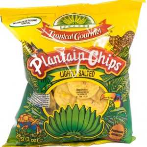 Tropical Gourmet Plantain banana chips lightly salted
