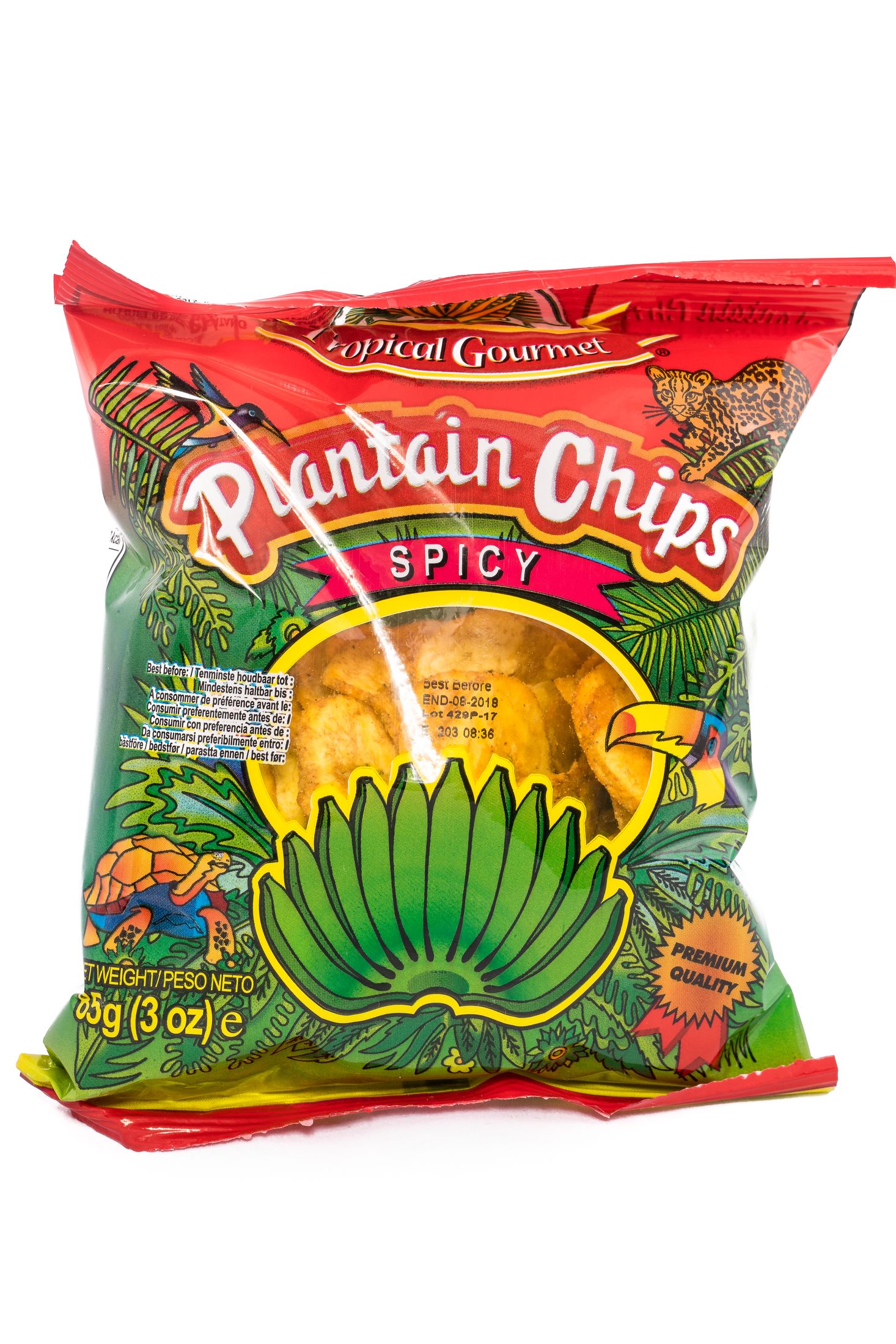 Tropical Gourmet Plantain banana chips spicy