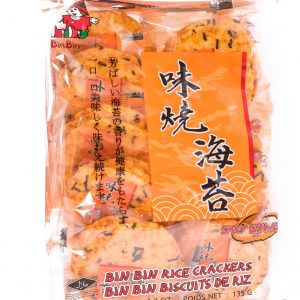 Bin Bin Spicy rice crackers with seaweed