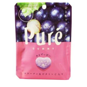 Kanro Pure gummy grape flavor