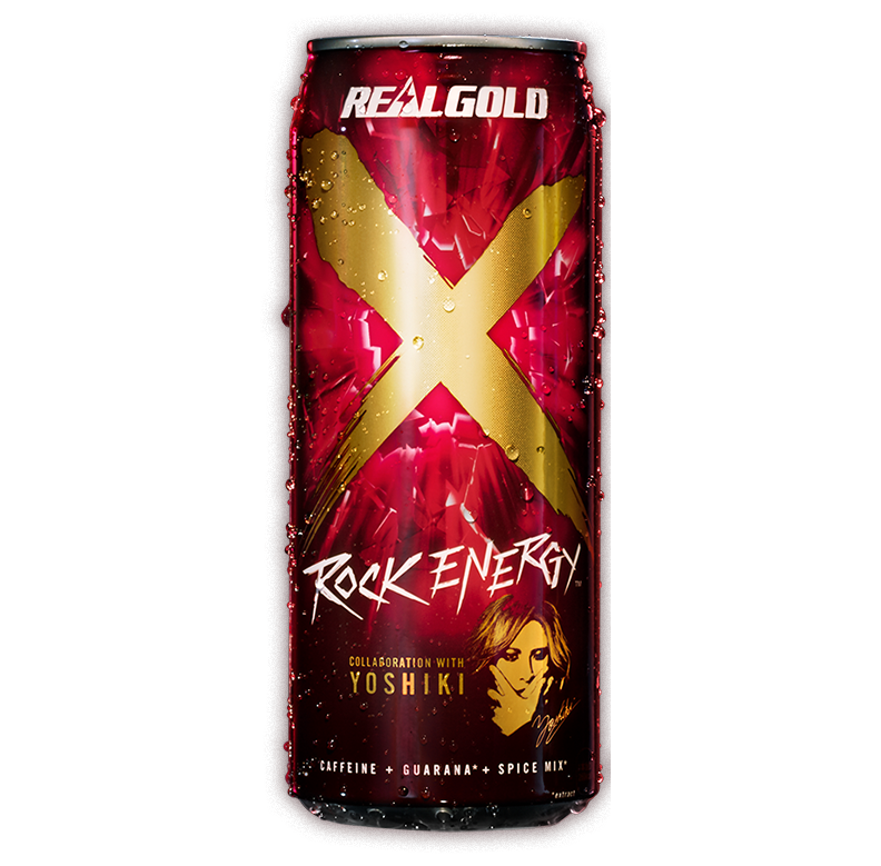 Real Gold Rock energy drink X