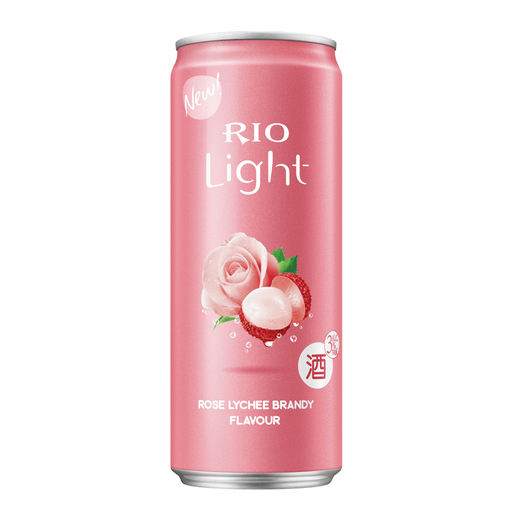 Rio Light Cocktail rose lychee brandy flavour 3% ALC.