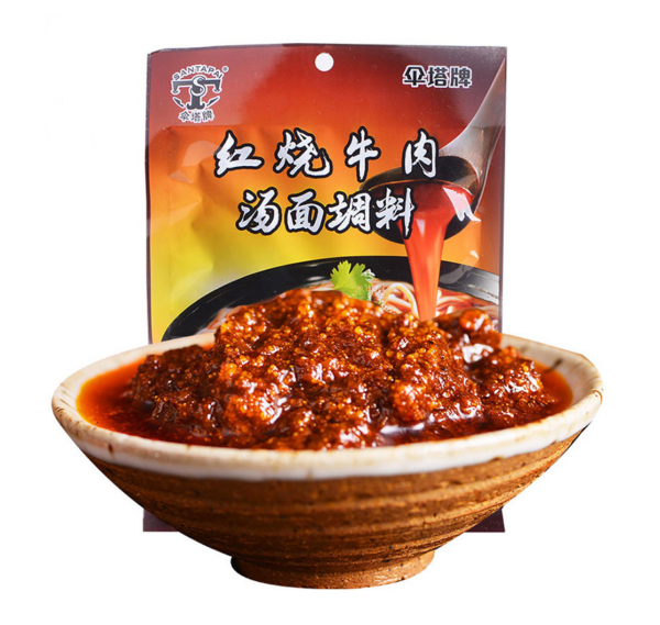 Santapai Noodle sauce beef flavor (伞塔牌 红烧牛肉汤面调料)