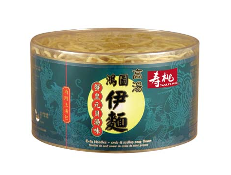 Sau Tao E-fu noodle crab & scallop soup flavor (寿桃 蟹皇元貝湯味)