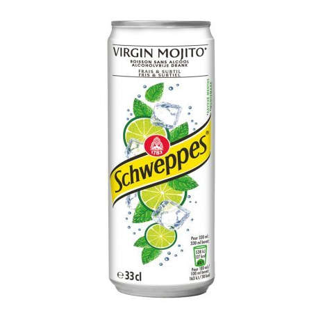 Schweppes Virgin mojito lime & mint flavor alcoholfree