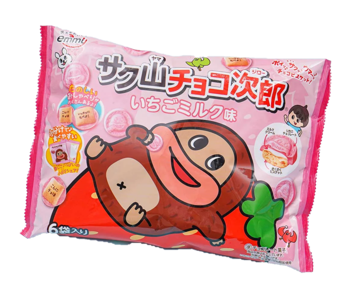 Shoei Delicy Jiro chocolate biscuits strawberry flavour
