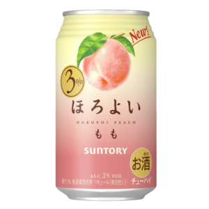 Suntory Horoyoi peach liqueur 3% ALC.