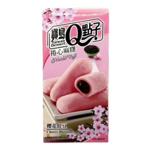Taiwan Dessert Mochi roll cherry blossoms red bean