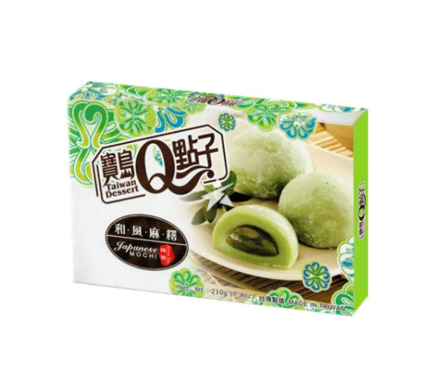 Taiwan Dessert  Japanese style mochi green tea flavour (宝岛Q点子和风麻糬 抹茶馅)