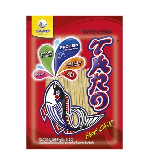 Taro Fish snack hot chilli flavour