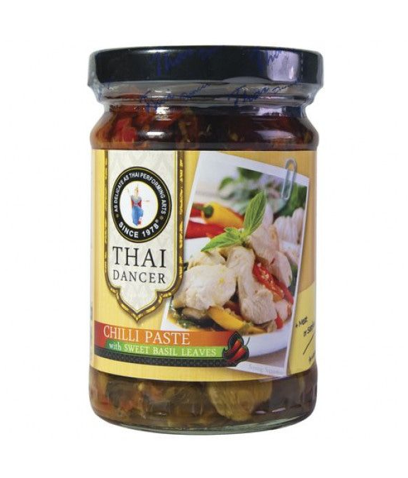 Thai Dancer Chili paste with sweet basil leaves