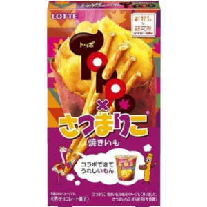 Lotte Toppo biscuit baked sweet potato