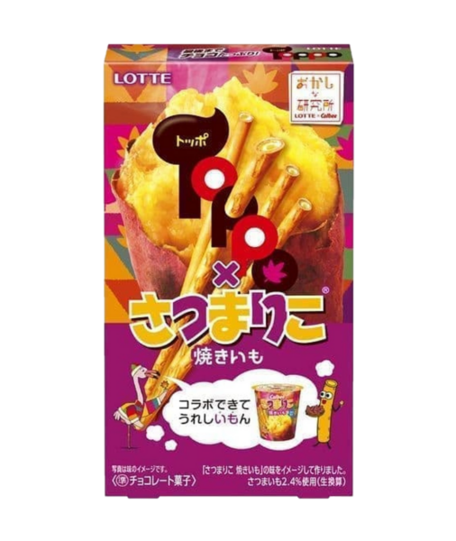 Lotte Toppo biscuit baked sweet potato