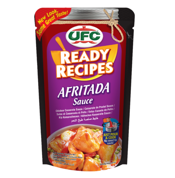UFC Afritada chicken casserole sauce
