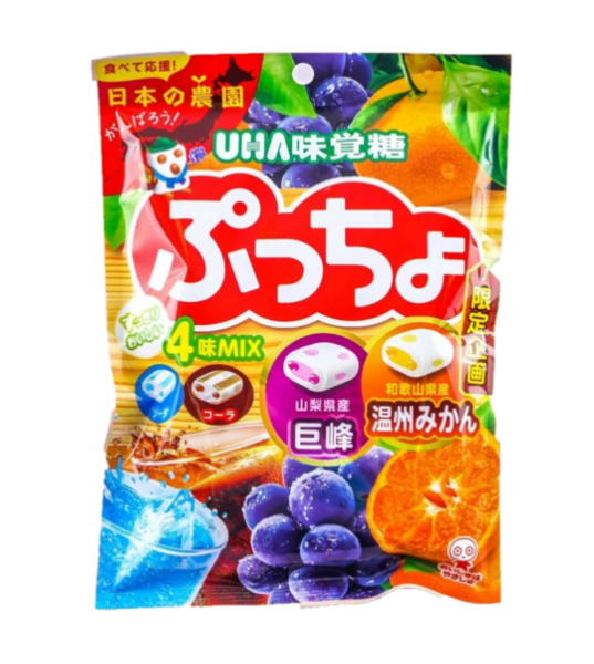UHA Puccho chewy candy mix flavors