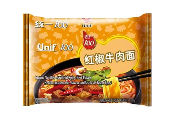 Unif  Noodle spicy beef flavor (红椒牛肉面)