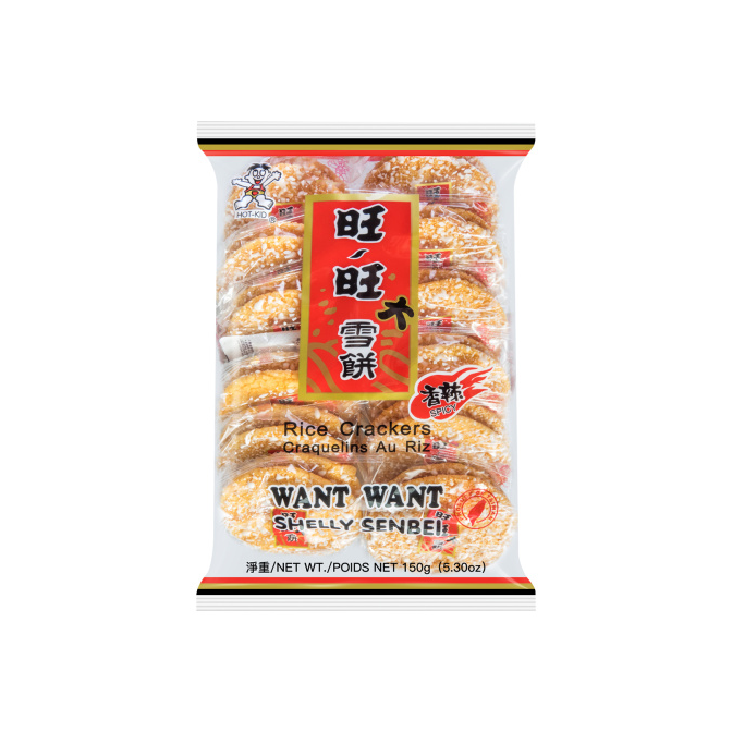 Want Want Spicy shelly senbei rice crackers