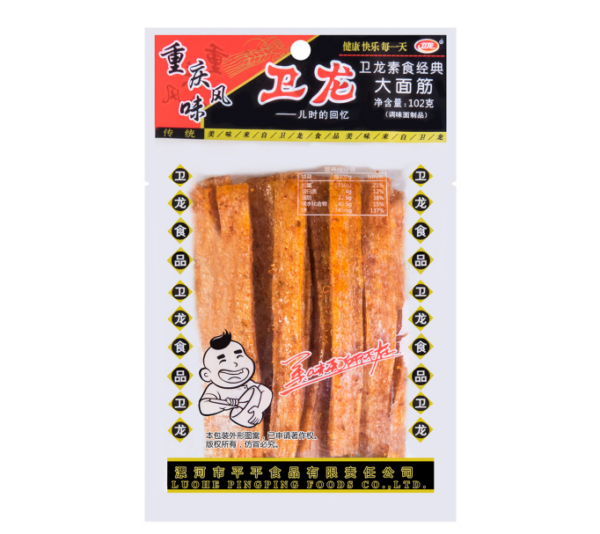 Wei Long Glutenfree big la tiao hot & spicy (卫龙 大面筋辣条)