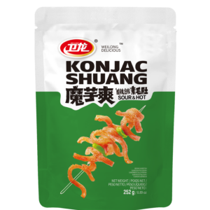 Wei Long  Konjac strips - sour & hot (魔芋爽素毛肚 (酸辣))