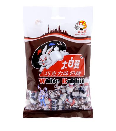 White Rabbit Chocolate creamy candy (大白兔 巧克力奶糖)