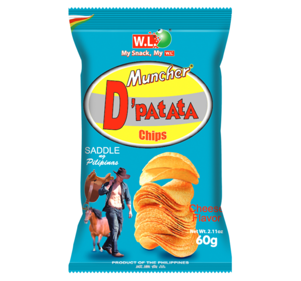 W.L. Muncher D'patata chips cheese flavour (芝士薯片)