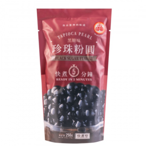 WuFuYuan Tapioca pearls black sugar flavor (黑珍珠西米)