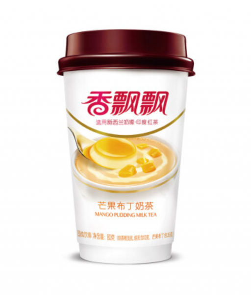 Xiang Piao Piao Melkthee mango pudding smaak (香飘飘 奶茶 芒果布丁味)