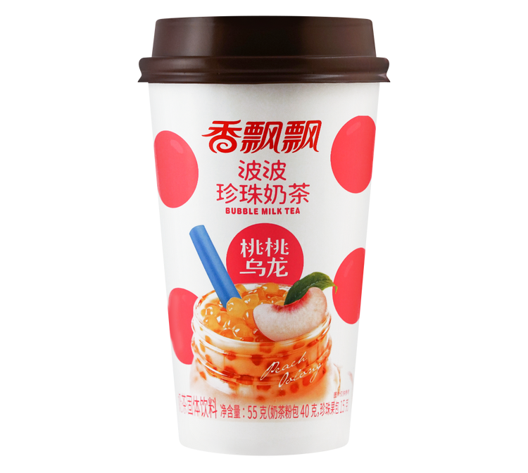Xiang Piao Piao Peach oolong bubble milk tea (香飘飘 波波珍珠奶茶 桃桃乌龙)