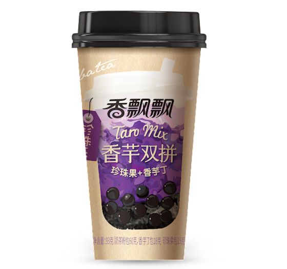 Xiang Piao Piao Boba tea taro mix (香飘飘 香芋双拼 珍珠奶茶)