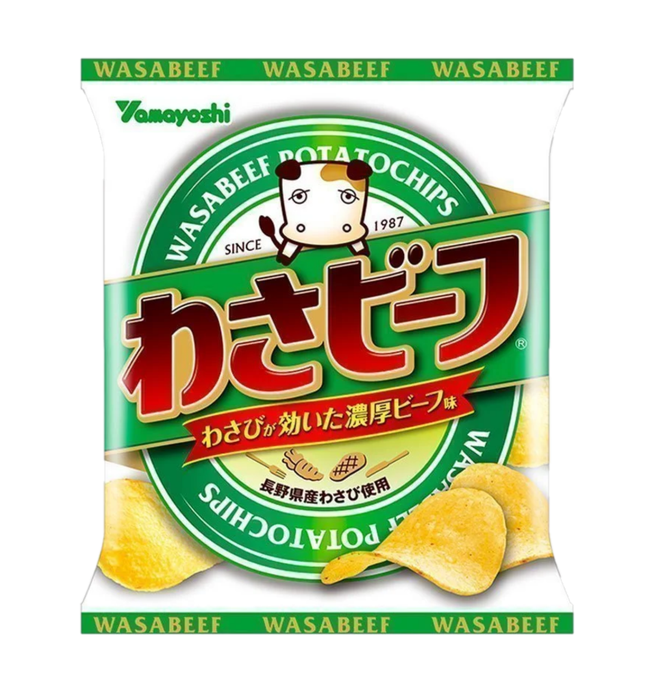Yamayoshi  Potato chips wasabi beef flavor