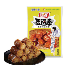 Zu Ming Soybean roll snack five spice flavor (祖名 香逗卷 五香味豆腐卷)